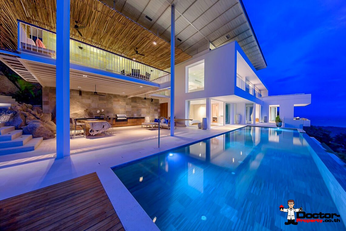 Modern Luxury Villa with Panoramic View in Na Mueang, Koh Samui – For Sale